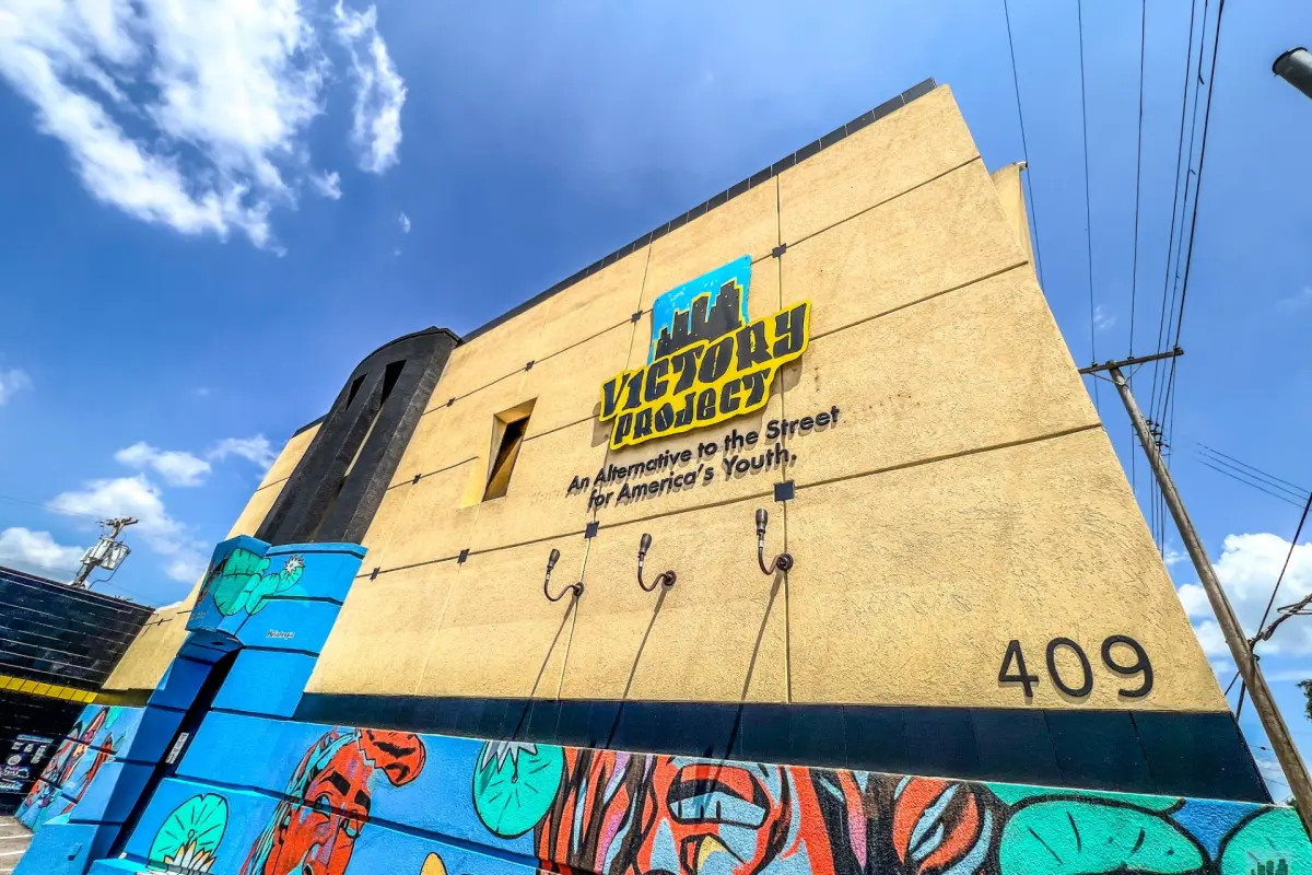 Exterior of Victory Project building